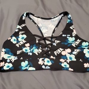 Pink Victoria secret sports bra/ swimming top